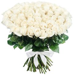 Шахерезада букет из 101 белой розы