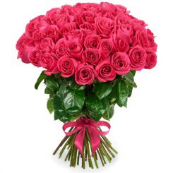 Букет Бульвар цветов из 51 розовой розы