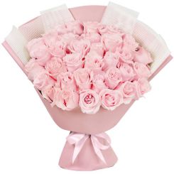 Букет Романтическое путешествие из розовых роз