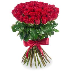 Шикарный букет красных роз Кения